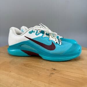 Nike Court Air Zoom Vapor 12 PRM HC Womens Size 8.5 Dusty Cactus Dark Team Red